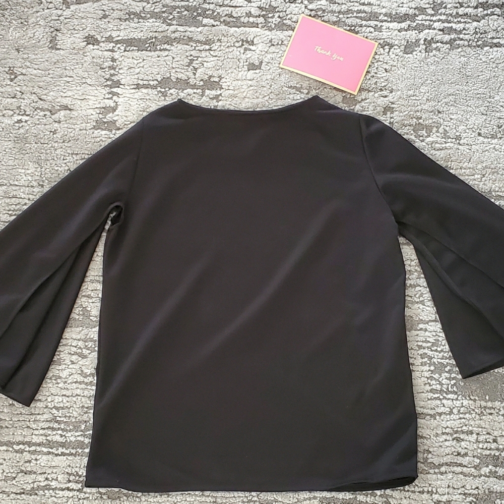 Black bell sleeves